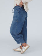 Women's Relaxed Fit Denim Drawstring Pants
