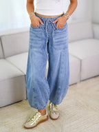 Women's Relaxed Fit Denim Drawstring Pants