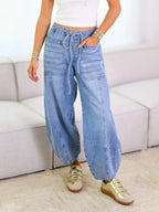 Women's Relaxed Fit Denim Drawstring Pants