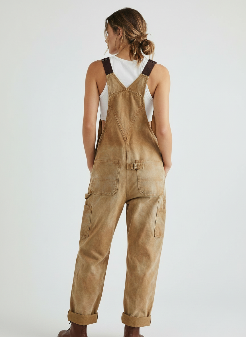 Duck Bib Overalls Heavy-Duty Cotton Canvas Workwear Dungarees