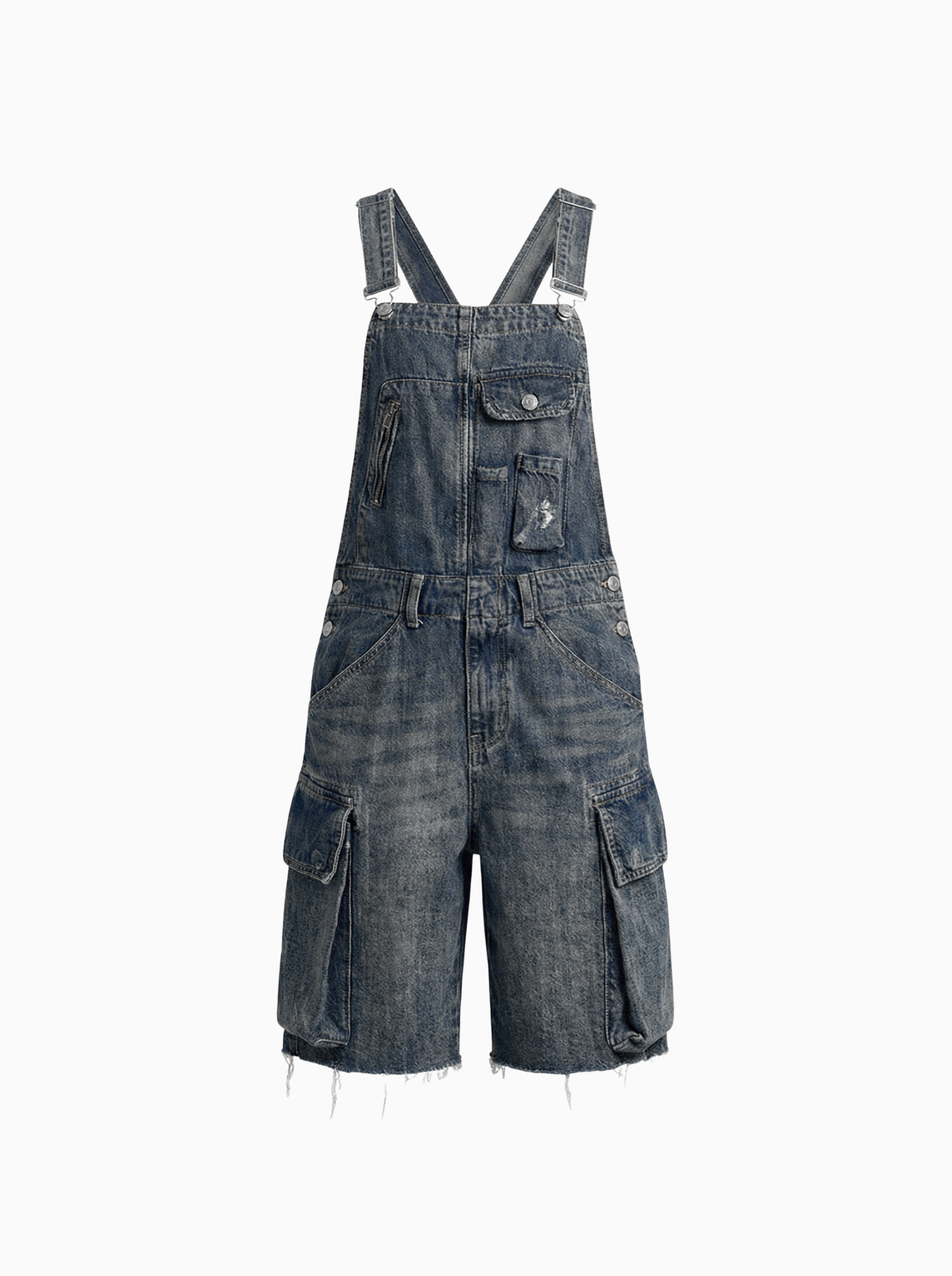 Vintage-Inspired Denim Shorts 100% Durable Cotton Denim Relaxed Fit