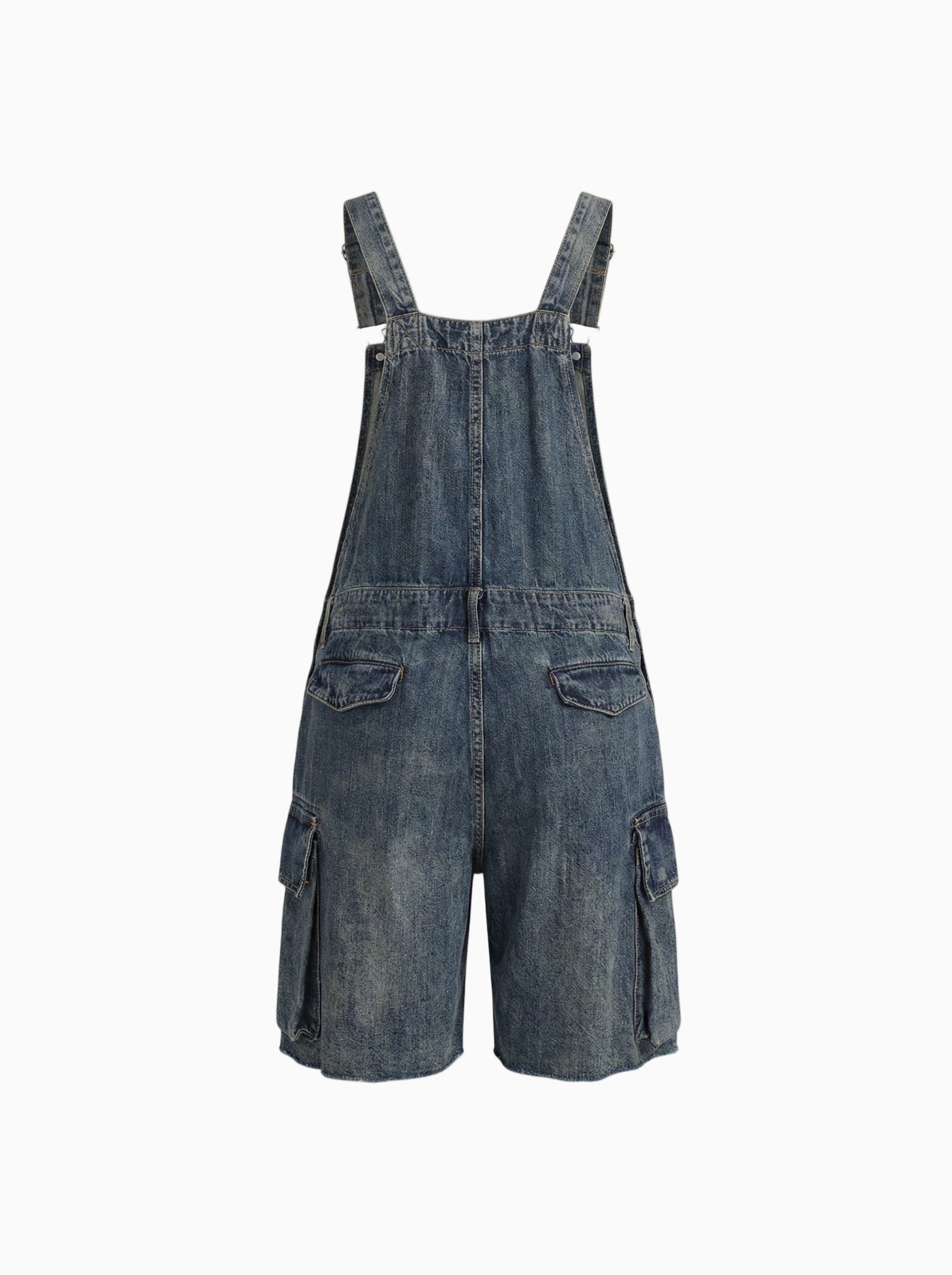 Vintage-Inspired Denim Shorts 100% Durable Cotton Denim Relaxed Fit